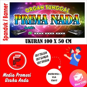 Spanduk Organ Tunggal / Banner Elecktone / Spanduk Grup Dangdut / Banner Ukuran 100 x 50 cm