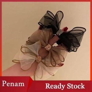 [PAM] Lưới nơ tóc Vòng lưới màu đỏ 2022 mới tất cả các trận đấu đơn giản Tính khí Ins bóng đầu Czech khoan đầu dây