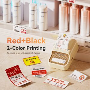 NIIMBOT B21PRO Two-Color Red Black Label Can Print Red Black Text Shop Price Label Sticker