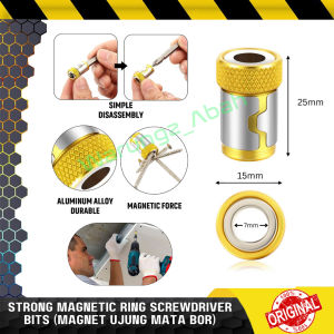 AKSESORIS ALAT KONEKTOR ADAPTER ADAPTOR UJUNG MATA KEPALA BOR OBENG PENAHAN PENEMPEL SEKRUP STRONG MAGNET MAGNETIC MAGNETIZER RING ALLOY ELECTRIC SCREWDRIVER DRILL BIT BITS HOLDER BESI BERANI KUAT PRAKTIS MULTIFUNGSI SERBAGUNA