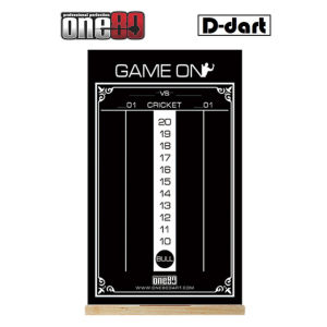 ONE80 SCORE BOARD - Black/White Dry Wipe Whiteboard Scoreboard