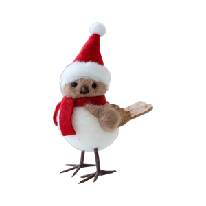 Durable Fabric Covered Foam Bird Hanging Decoration For Festival Indoors Outdoor Christmas Displays