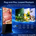 32" 43" 50" Touchscreen Kiosk Floor Standee Vertical Screen 1080 Full HD Advertising Player Digital Signage. 