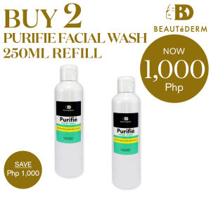Beautederm Purifie Facial Wash 250ml Refill Promo Brightening & Hydrating Daily