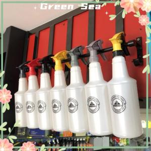 Green sea lazlook ขวดสเปรย์ทรงกระบอกละอองน้ำเนื้อละเอียดพิเศษทนสารเคมี HDPE 1ชิ้น