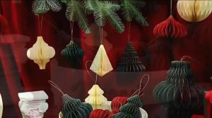 BELIEVE Christmas Balls 4in1 Set Christmas Tree Hanging Decor Christmas Decorations for Home Xmas Tree Ornaments Small Christmas Tree For Table Holiday Party Pendant Living Room Door Wall Window Seasonal Decor