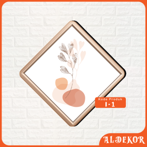 Decor Art - Aldekor Pajangan Sticker Dinding Tempel Abstrak Model Minimalis - i