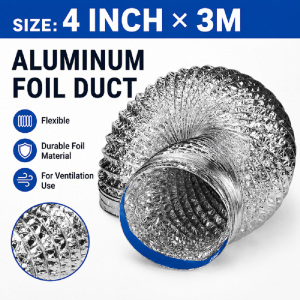 SATAS 4/5/6/8 Inch Flexible Aluminum Ventilation Duct Indoor Air Ducting Exhaust Pipe for Home Ventilating