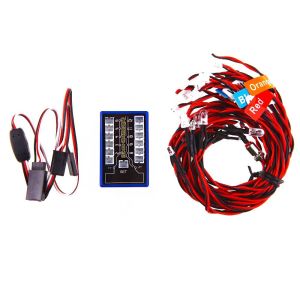 YESMILE 5 Chế Độ Hoạt Động Bộ đèn xe RC Mô phỏng thông minh 4.8-6V DC Đèn LED xe tải RC Phổ quát 12 đèn LED Hệ thống đèn nhấp nháy dành cho xe tải RC 1/10 1/8