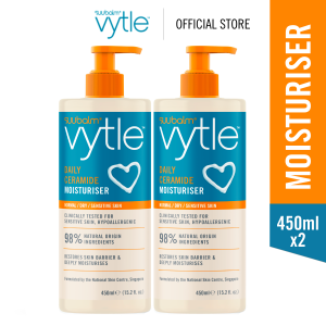 [Adult & Kids/Bundle] Vytle Daily Ceramide Moisturiser Bundle 2 x 450ml