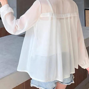 BestStore -  Outer transparan korea style / cardigan kasual wanita /outer ceruti lengan panjang / Cardigan Transparan / cod