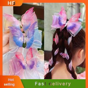 HB Childrens Hair Accessories Bows Ribbons Braided Hairpins Headdresses Summer Girls Princess Hairpins