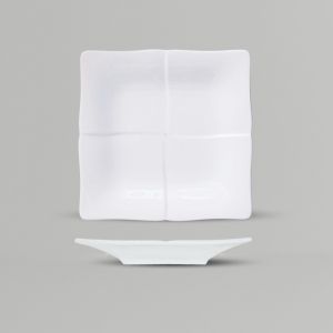 Đĩa Vuông Sứ CK Trắng SQD Sang Trọng Cao Cấp