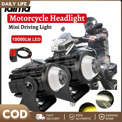 2PCS Mini Driving Light White+Yellow Pair With Free Domino 3Way Switch High quality (Lowest price)