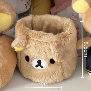 Thời Trang Mới Rilakkuma Sang Trọng Đựng Bút Hoạt Hình Anime Bút Hộp Đựng Kawaii Bàn Chải Trang Điểm Người Tổ Chức Cô Gái Quà Tặng