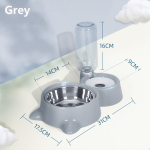 [Pety Box] 3.8L Pet Automatic Feeder Water Dispenser Dog Cat Food Feeder Water Fountain Large Capacity Eating Drinking Bowl
