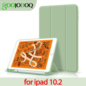 GOOJODOQ Soft Silicone TPU Tablet Case For iPad Gen7 10.2 Inch 7 th Generation With Pencil Slot