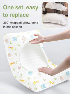 ปลอกหมอนโรงแรมคู่ ฝาครอบปลอกหมอนแยกสิ่งสกปรกหนาที่จําเป็นสําหรับการเดินทาง