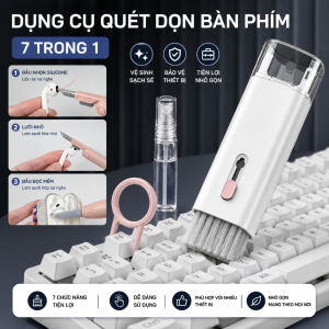 Bộ Dụng Cụ Vệ Sinh Bàn Phím Máy Tính Tai Nghe Đa Năng 7 Trong 1
