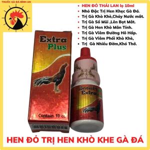 HEN ĐỎ THÁI LAN Dành Cho Gà HenKhò Khè Khẹc Khó Thở. 1 LỌ  Chảy Nước Mắt Nước Mũi.Viêm Phổi.Gà Viêm Đường Hô Hấp.Bọt Măt Gà.