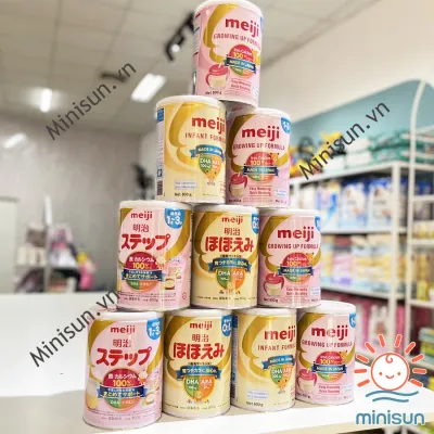Sữa Meiji 24 Thanh/lon 0-1/ 1-3 đủ số Nội Địa Nhật Bản