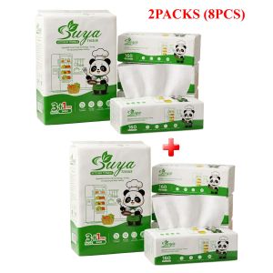 [BUY 1 TAKE 1] 4PCS PER PACK SUYA Tissue Kitchen Paper Towels 190 * 225mm 2 Ply Extra Thick Absorbent Tissue (640 Sheets/pack)