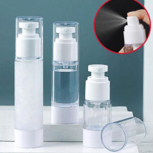 15/30/50ml Vacuum Travel Spray Bottle Make Up Emulsion Dispenser Set Travel Spray Bottle Travel Accessories