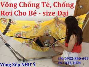 Lưới võng thông minh chống té chống rơi size đại an toàn tuyệt đối cho bé chỉ lưới võng không bao gồm khung võng xếp Như Ý