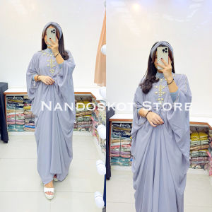 KAFTAN LEBARAN DAN PESTA MUSLIMAH DRESS MEWAH ELEGAN PREMIUM CERUTY BABYDOLL - NS RSA KAFTAN