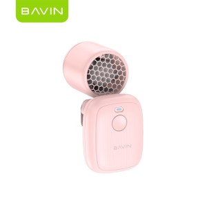 BAVIN BF021 Portable Mini Clip Turbo Fan 1200mAh Rechargeable Desk Fan w/ High Speed 16000RPM + 3 Speed Strong Wind