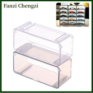 Fanzi 1 Piece Car Display Box Transparent Dustproof Stackable Storage Box Without Car Diecast Model Children Alloy Car Model Storage Box