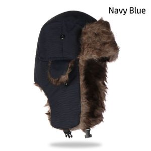 EASYEAH Outdoors Fur Earflap Russian Ushanka Winter Cap Ski Hat Winter Hats