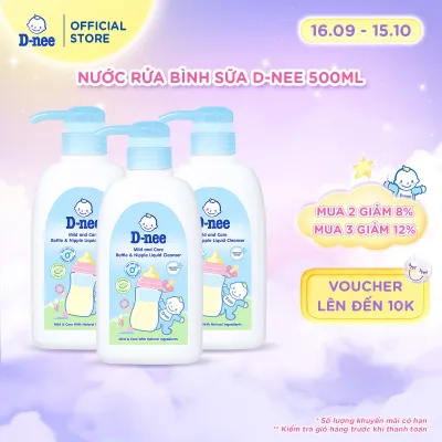 Combo 3 Nước rửa bình sữa D-nee 500 ML