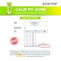 Azarine Calm My Acne Sunscreen Moisturiser SPF35 PA+++ 40 ml. 