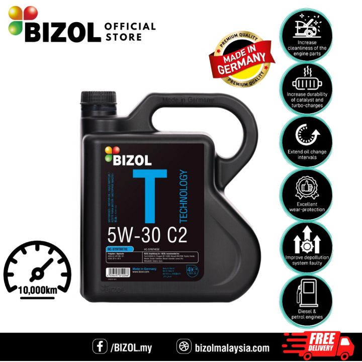 BIZOL Technology 5W-30 C2 Germany Fully Synthetic Engine Oil Minyak ...