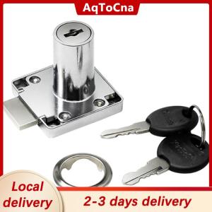 [COD] AqToCna Ship within 24 hours Drawer Locks with 2 Keys Cabinet Lock Rolled Steel Furniture Hardware Cam Locks