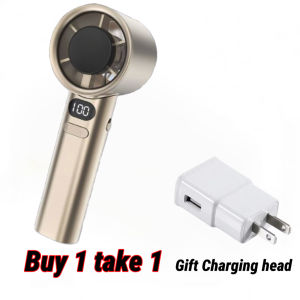 120-Speed Turbo Powerful Handheld Fan - USB Portable Mini Desk Fan with High-Velocity Airflow for Personal Cooling at Home Office or Travel