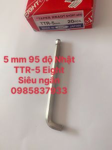 Chìa vặn Lục giác chữ L 5 mm đầu bi siêu ngắn TTR-5 Eight Nhật tại Máy NTT tháo lắp ốc chìm phạm vi hẹp dễ dàng