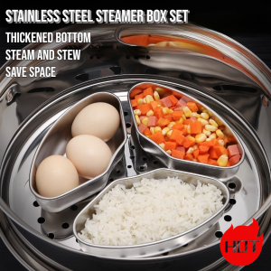 Rice Cooker Steamer Combination Waterproof Egg Steamer Stainless Steel Steamer Plate Fan Steamer