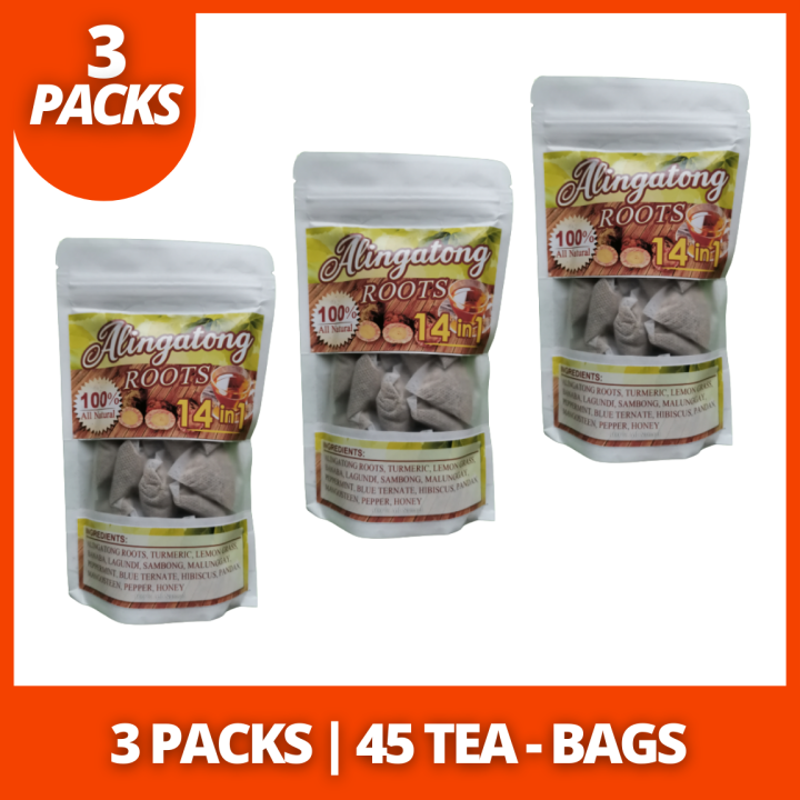 [SET OF 3 PACKS] Alingatong Root Tea 14 In 1 | 15 Sachets Per Pack ...