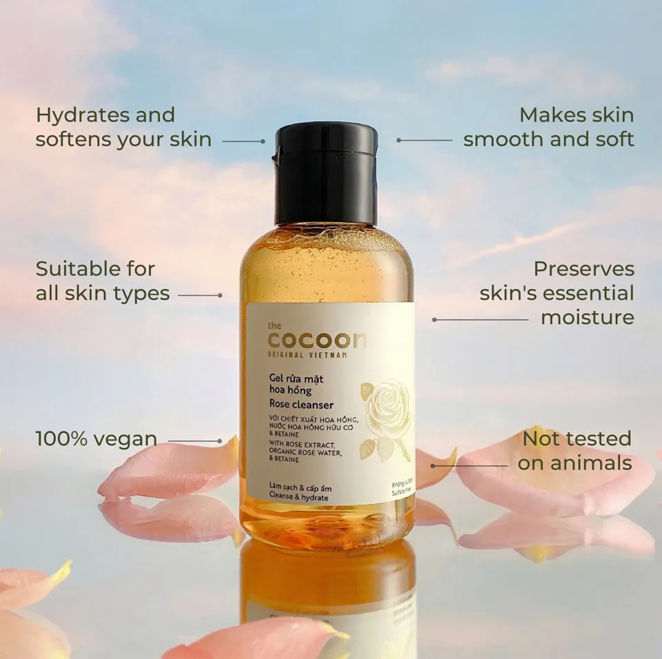 ☘️ [COCOON VN | GREENSTEPS SG] Rose products || Face cleanser, serum, cream  || Hydrate & Nourish skin || 100% Vegan || Eco-friendly || Vegan beauty  product || Cruelty-Free Beauty | Lazada Singapore