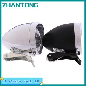ZHANTONG 3 LED Retro Bicycle Bike Front Light Headlight Vintage Flashlight Lamp