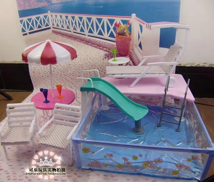 Girl birthday gift DIY toys 1/6 doll house 30cm doll furniture