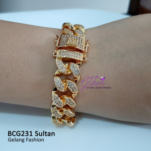 Gelang Mewah Sultan Perhiasan Fashion Import Elegan Anti Karat bcg231
