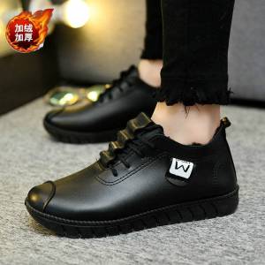 รองเท้าหนังผู้หญิง  รองเท้าลำลองหญิง แนะนำเพิ่ม 1-2ไซส์  รองเท้าผ้าใบผู้หญิง รองเท้าผ้าใบแฟชั่นผู่หญิง หนังนิ่ม BS027