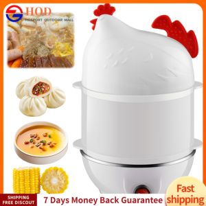 Electric Egg Boiler with Auto Shut Off 7 Egg Capacity and Durable Stainless Steel Construction