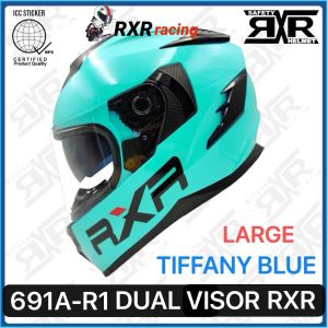 RXR 691A-R1 DUAL VISOR FULL FACE HELMET WITH ICC (BPS) SIZE 59-60CM 62-64CM LARGE & XL