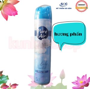 Xịt phòng pure air chính hãng chai nhôm 280ml mẫu mới nhất hương thơm mát dịu nhẹ