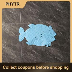 【PHYTR】 Bathroom Anti-slip Mat Shower Room Foot Rubbing Dead Skin Massage Foot Mat Home Bathroom Bath Suction Cup Floor Mat
