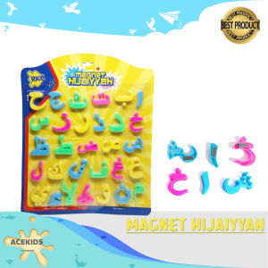 Mainan Magnetik Huruf Arab 3D Hijaiyyah Hijaiyah Plastik Magnet Huruf Tempel Kulkas - RKC01027-1